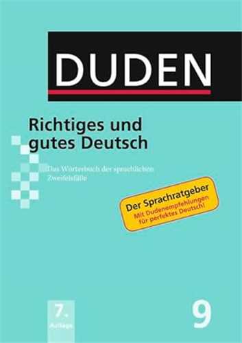 Duden Richtiges Und Gutes Deutsch 9